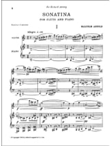 Sonatina - Flûte et Piano - Malcolm Arnold - Partition